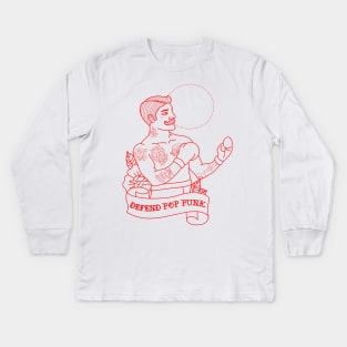 DEFEND POP PUNK Kids Long Sleeve T-Shirt